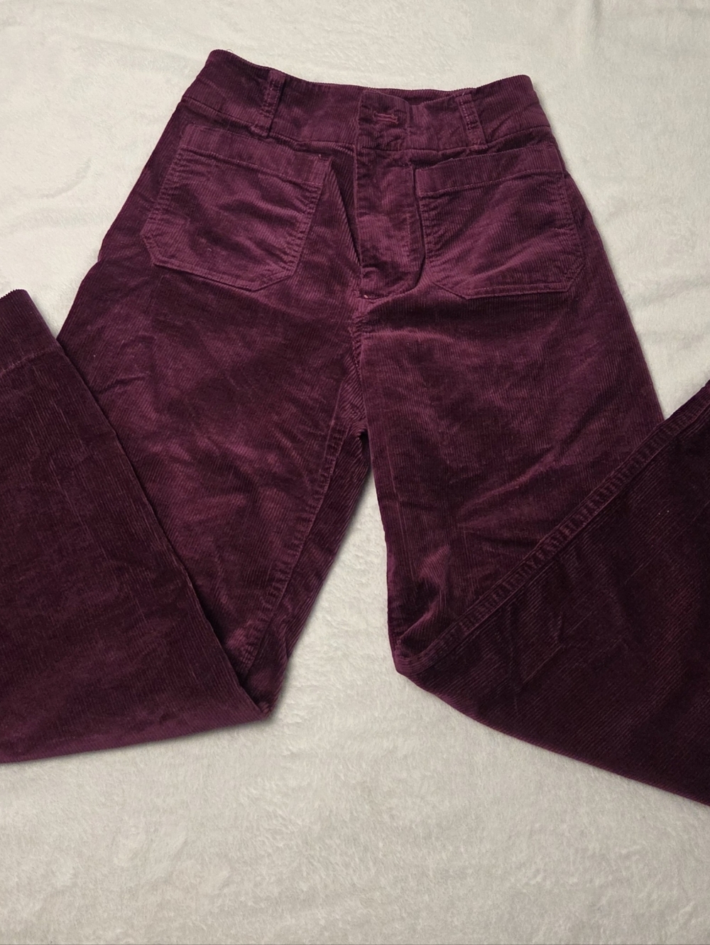Maeve Deep Plum Corduroy Women's Jeans